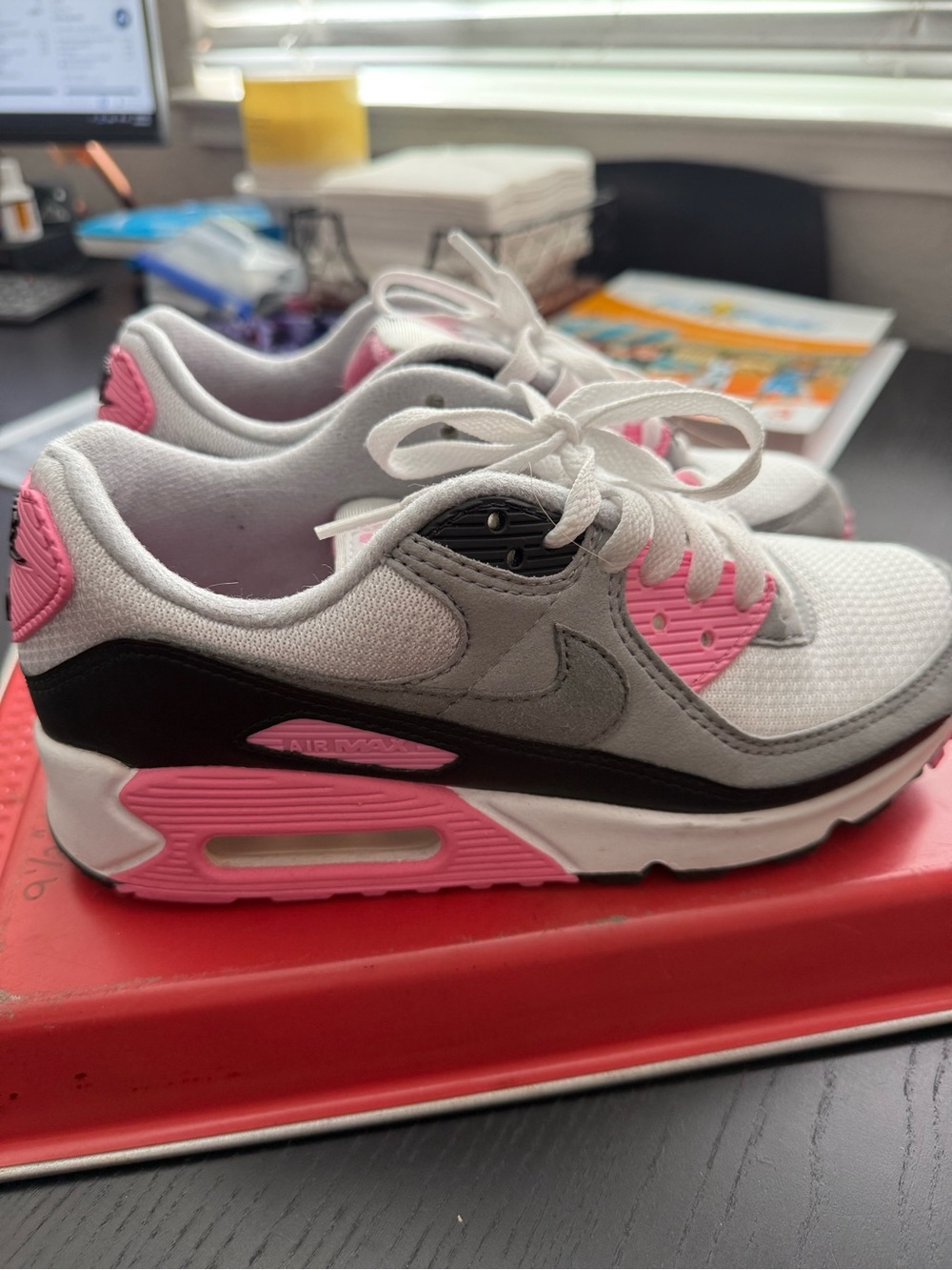 Nike Womens’ Grey, Pink & Black Air Max Style Sneakers